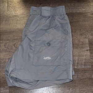 AFTCO Light Gray Fishing Shorts